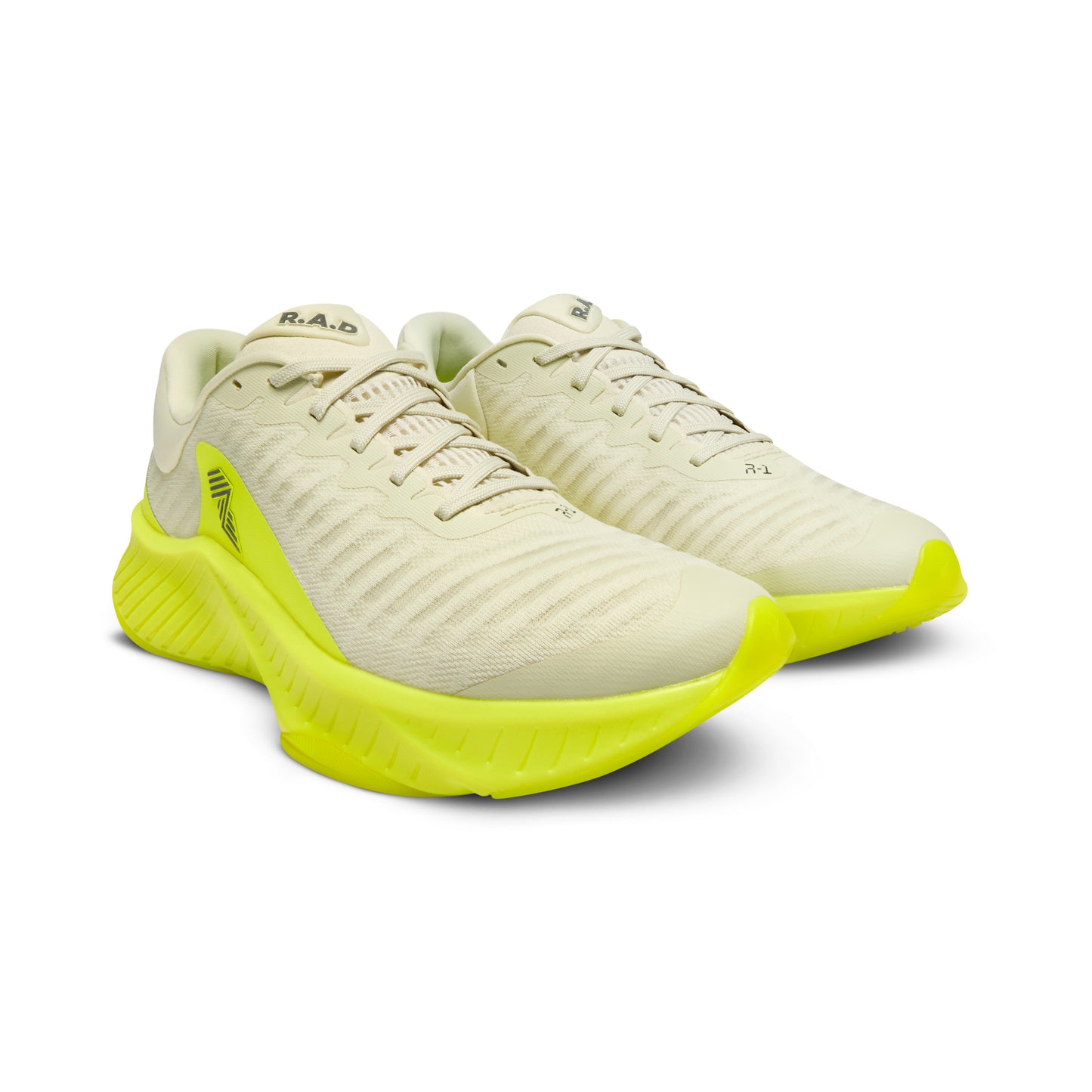 R.A.D® R-1 ACID YELLOW at R.A.D® UK - Performance Footwear . 02RADNEONYELLOWRUNNERFRONT