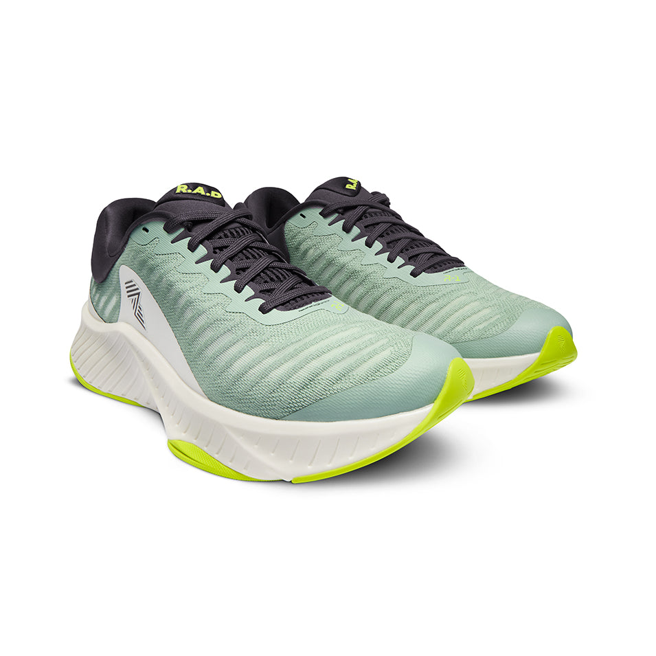 R.A.D® R-1 DRAGONFLY GLOW at R.A.D® UK - Performance Footwear . 02RADRESURGENCER1JADETTERUNNERFRONT
