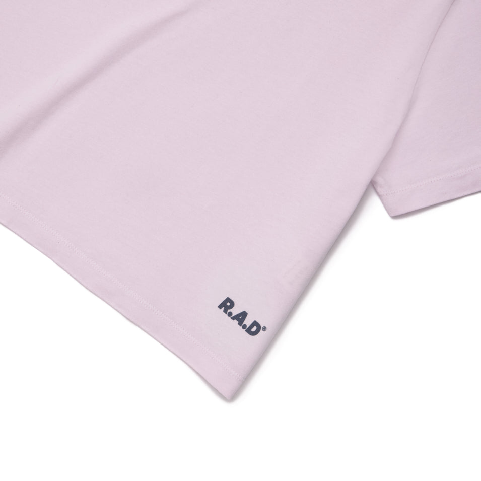 LOGO CROP TEE LAVENDER FOG at R.A.D® UK - Performance Crop Tee