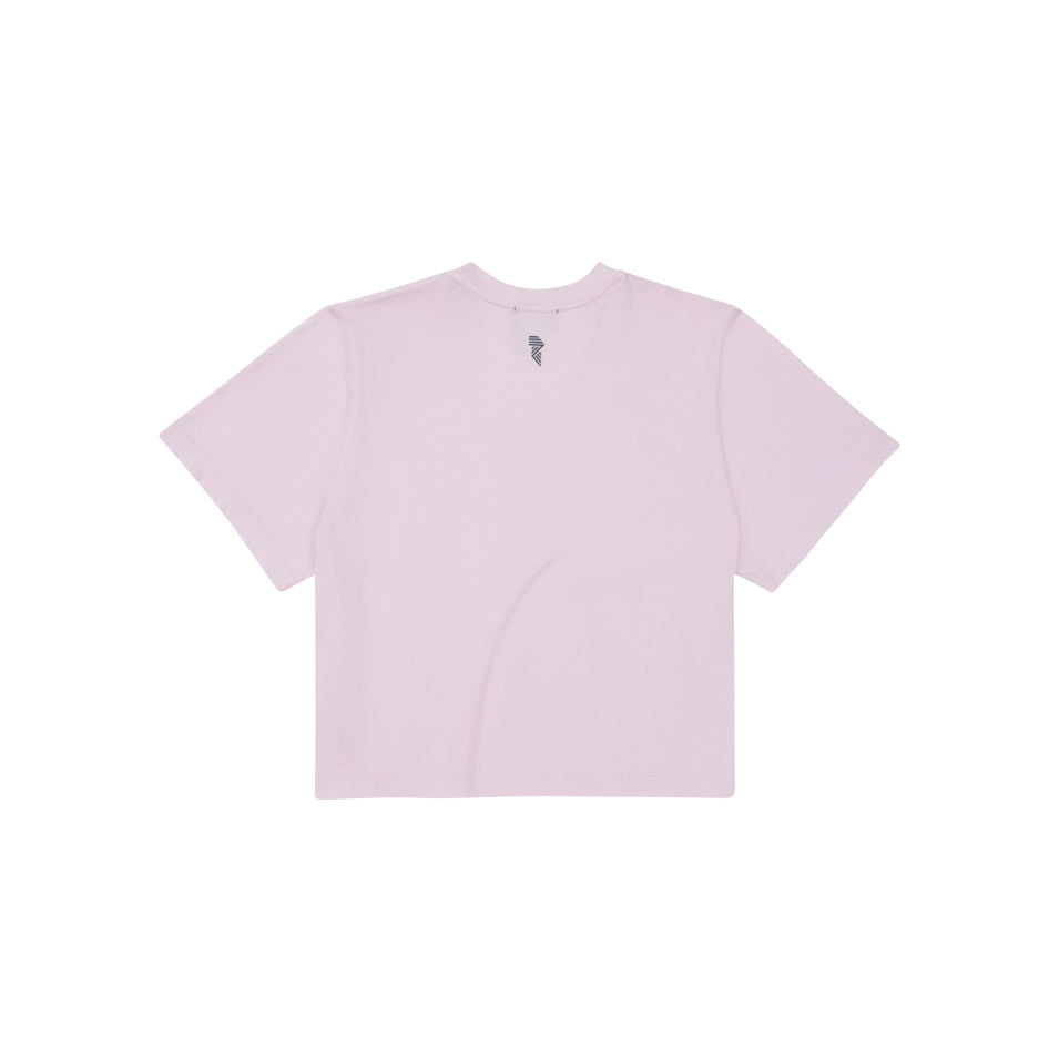 LOGO CROP TEE LAVENDER FOG at R.A.D® UK - Performance Crop Tee