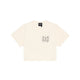 METAL CROP TEE OFF WHITE at R.A.D® - Performance Crop Tee