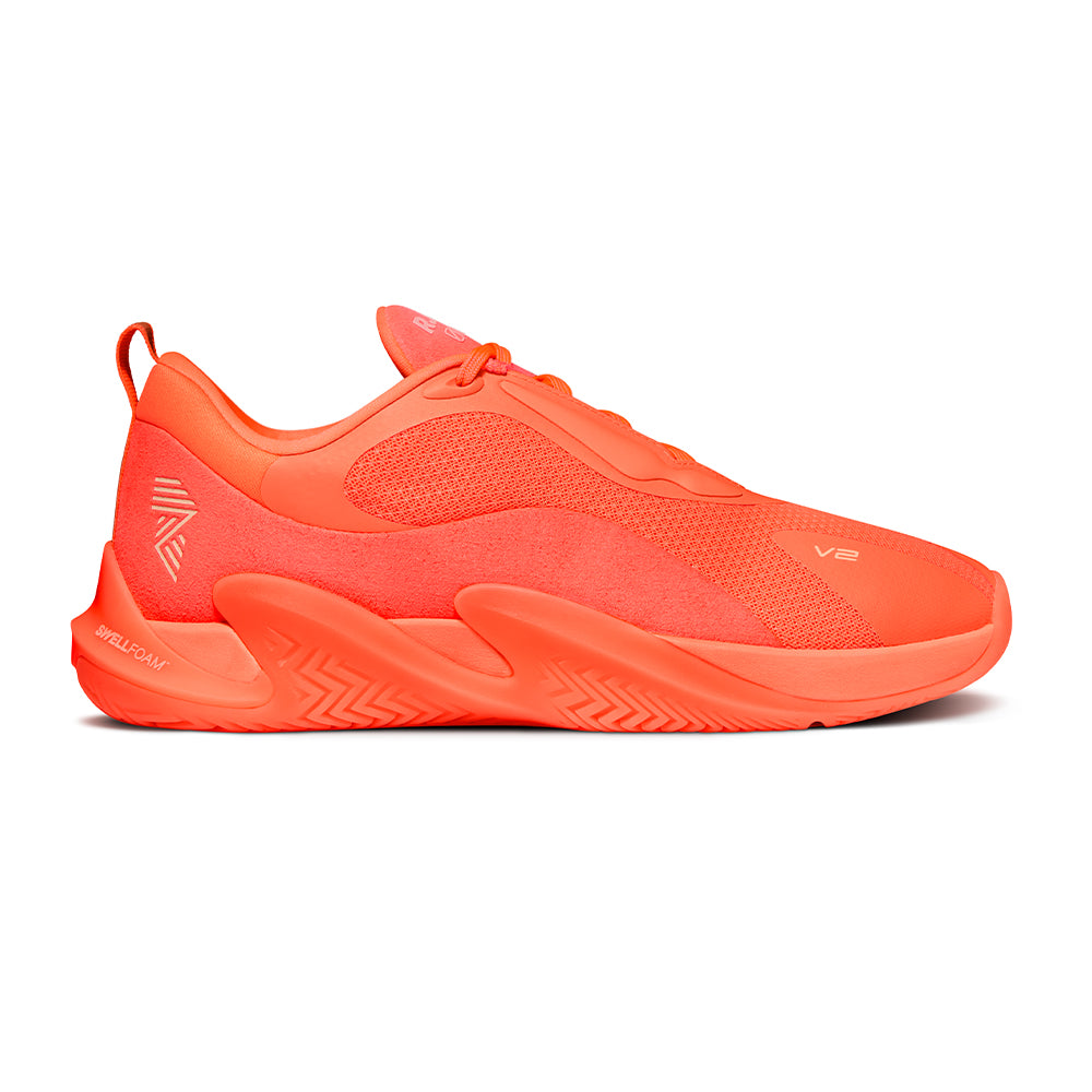 R.A.D® ONE V2 CORAL GLOW at R.A.D® - Performance Footwear . 0226-OV2ORO_RADV2V2_CADMIUM_ORANGESide_V2 — View 1