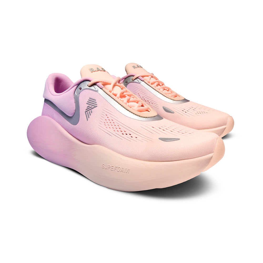 R.A.D® UFO VIOLET DISPERSION at R.A.D® - Performance Footwear . 02_RADUFO_SOFT_CORAL_PINK_LAVENDAR_FRONT