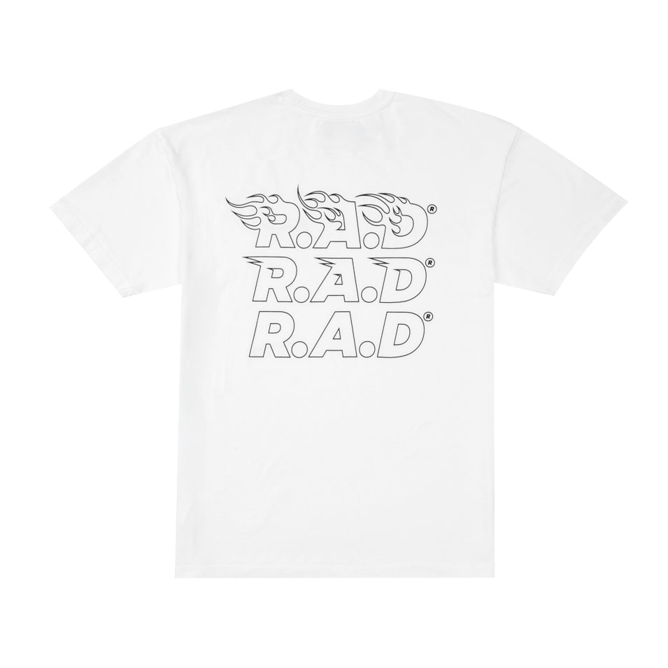 HEAVY™ 3XR.A.D® TEE WHITE at R.A.D® - Performance Tees . 0326-HS3XRBW_R.A.DHEAVY_SSTee3XR.A.DBRILLIANTWHITE_B