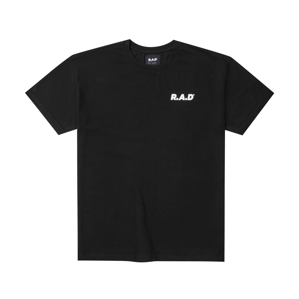 HEAVY™ 'R' TEE BLACK at R.A.D® - Performance Tees . 0326-HSCRBL_R.A.DHEAVY_SSTeeCREWBLACK_A