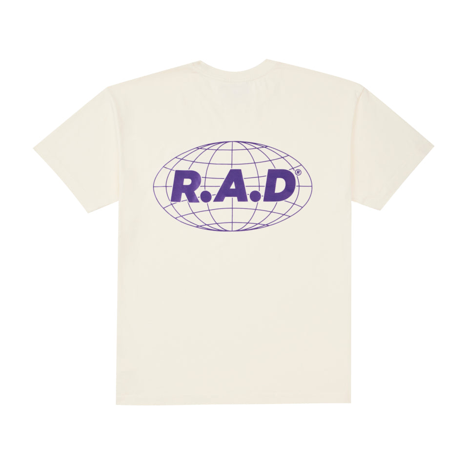 HEAVY™ GLOBE TEE OFF WHITE/PURPLE