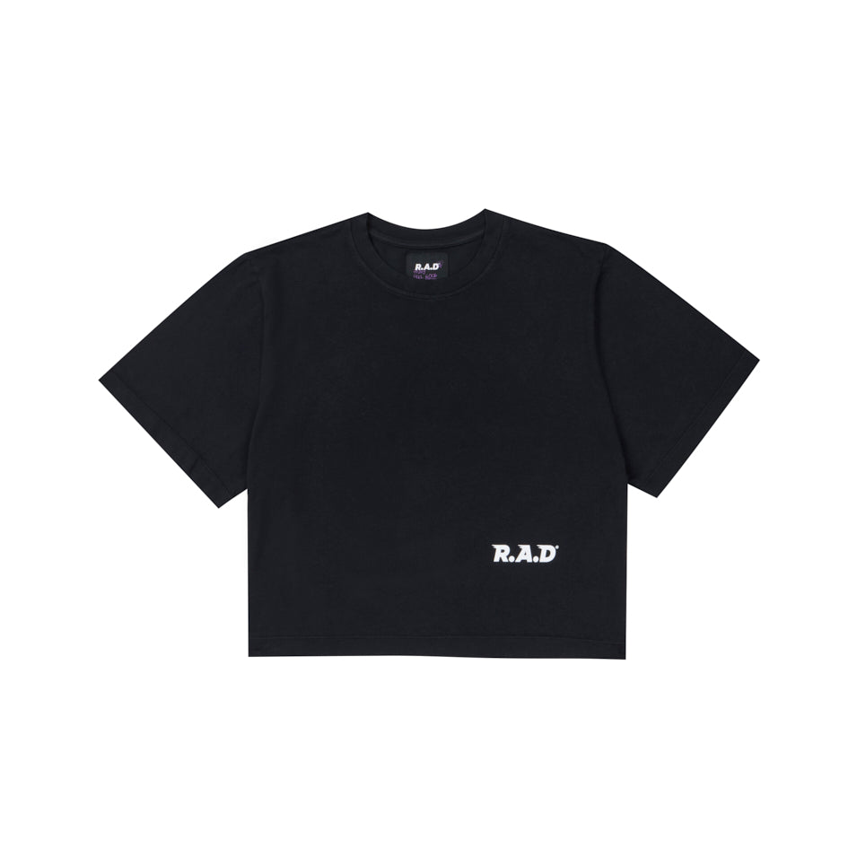CROP 3XR.A.D® TEE BLACK