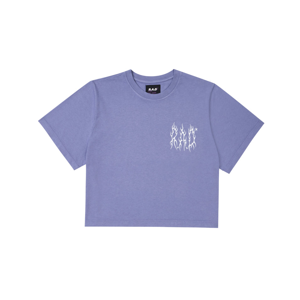 CROP METAL TEE HERON
