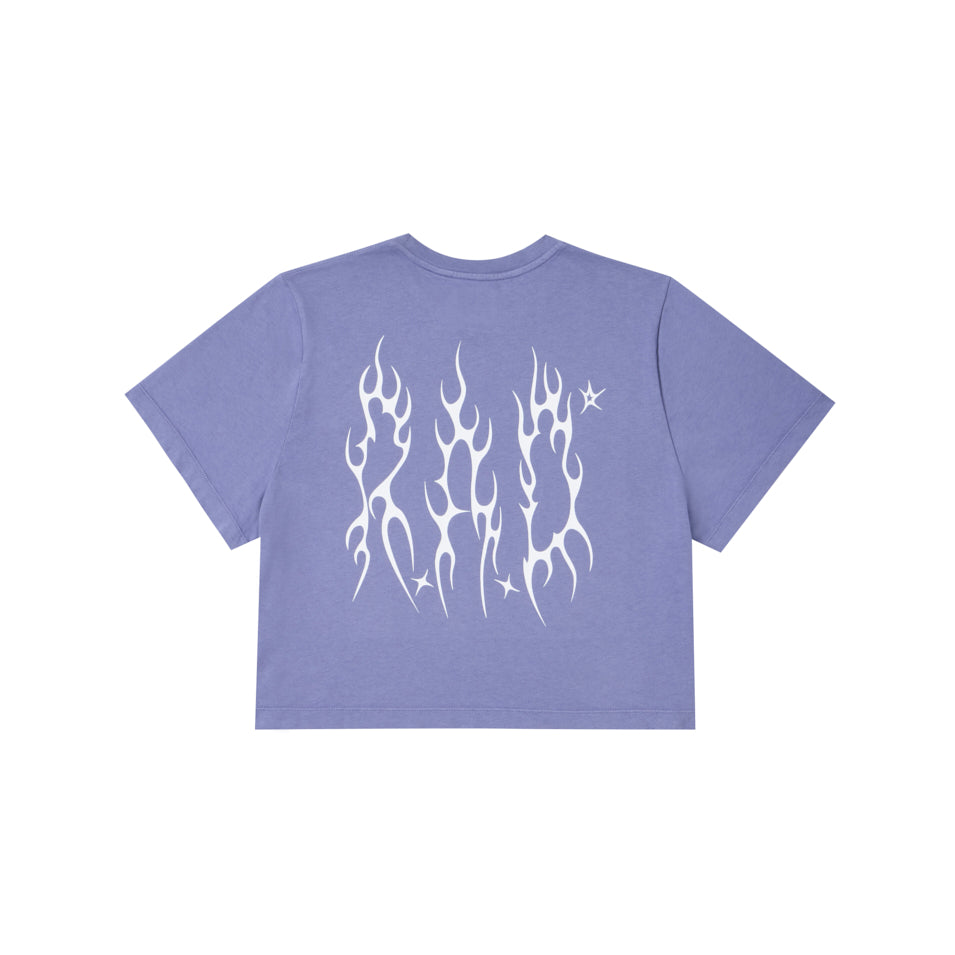 CROP METAL TEE HERON
