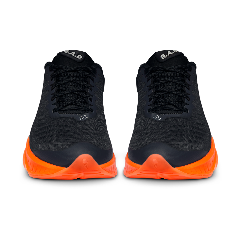 R.A.D® R-1 DUSK ORANGE at R.A.D® - Performance Footwear . 04-RAD-NINE-IRON-RUNNER-TOES