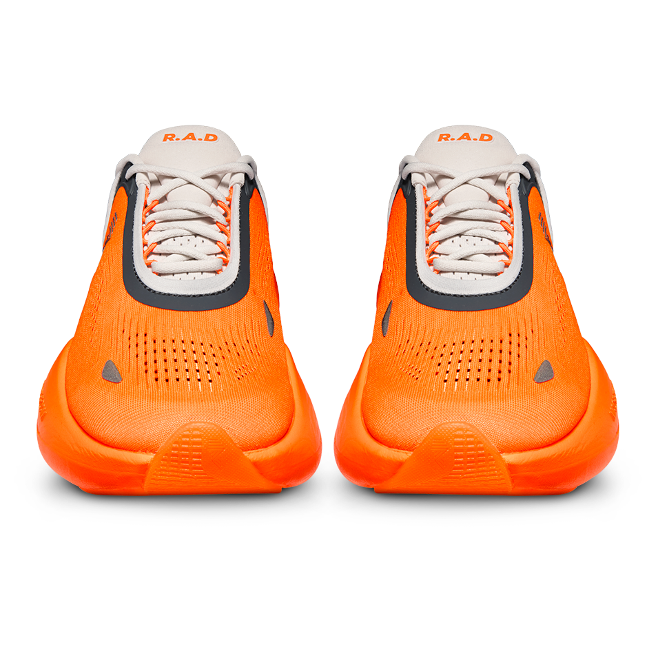 R.A.D® UFO FLAME ORANGE at R.A.D® - Performance Footwear . 04_RAD-UFO_NEON-ORANGE_TOE