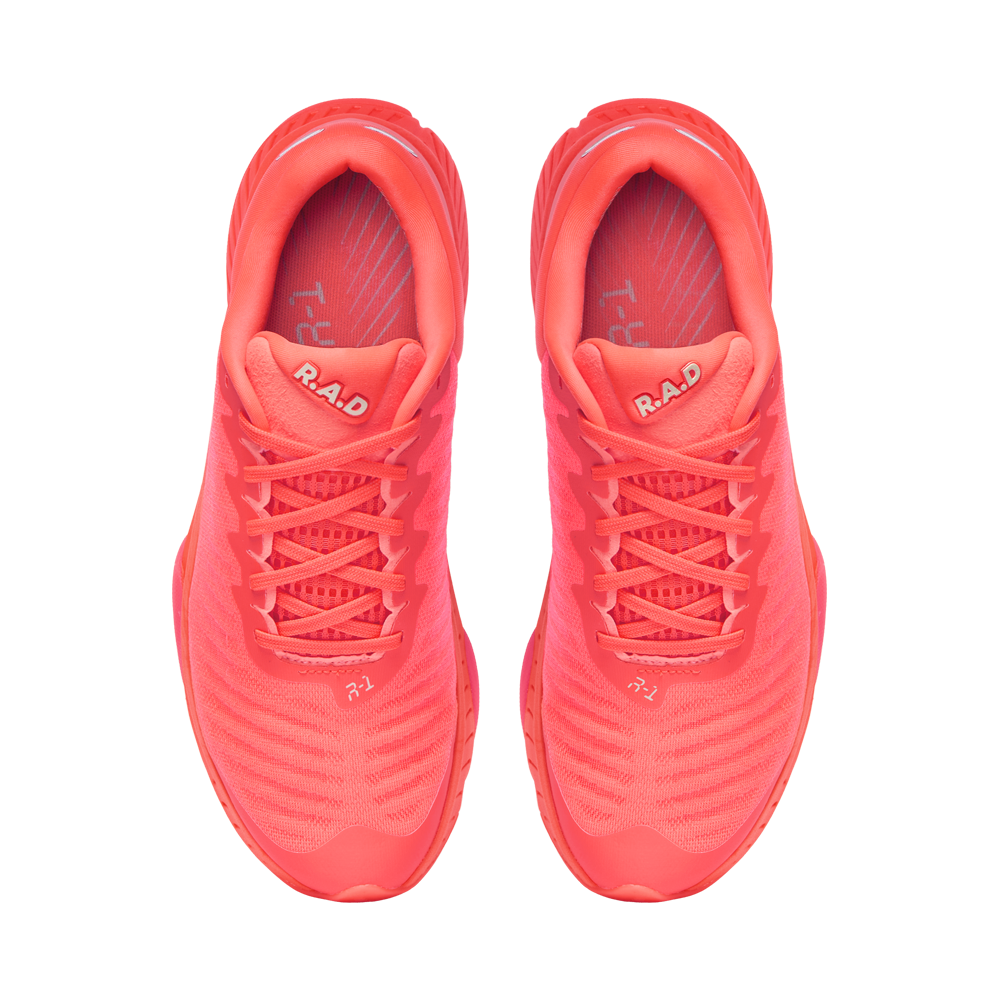 R.A.D® R-1 CORAL GLOW at R.A.D® - Performance Footwear . 06_R.A.D_SUNSETORANGE_R-1_ECOMM_TOP