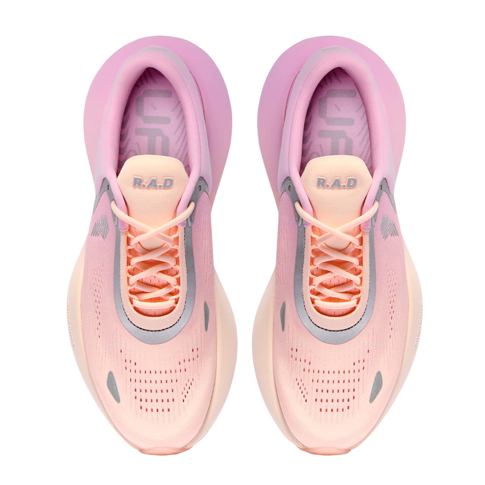 R.A.D® UFO VIOLET DISPERSION at R.A.D® - Performance Footwear . 06_RADUFO_SOFT_CORAL_PINK_LAVENDAR_TOP
