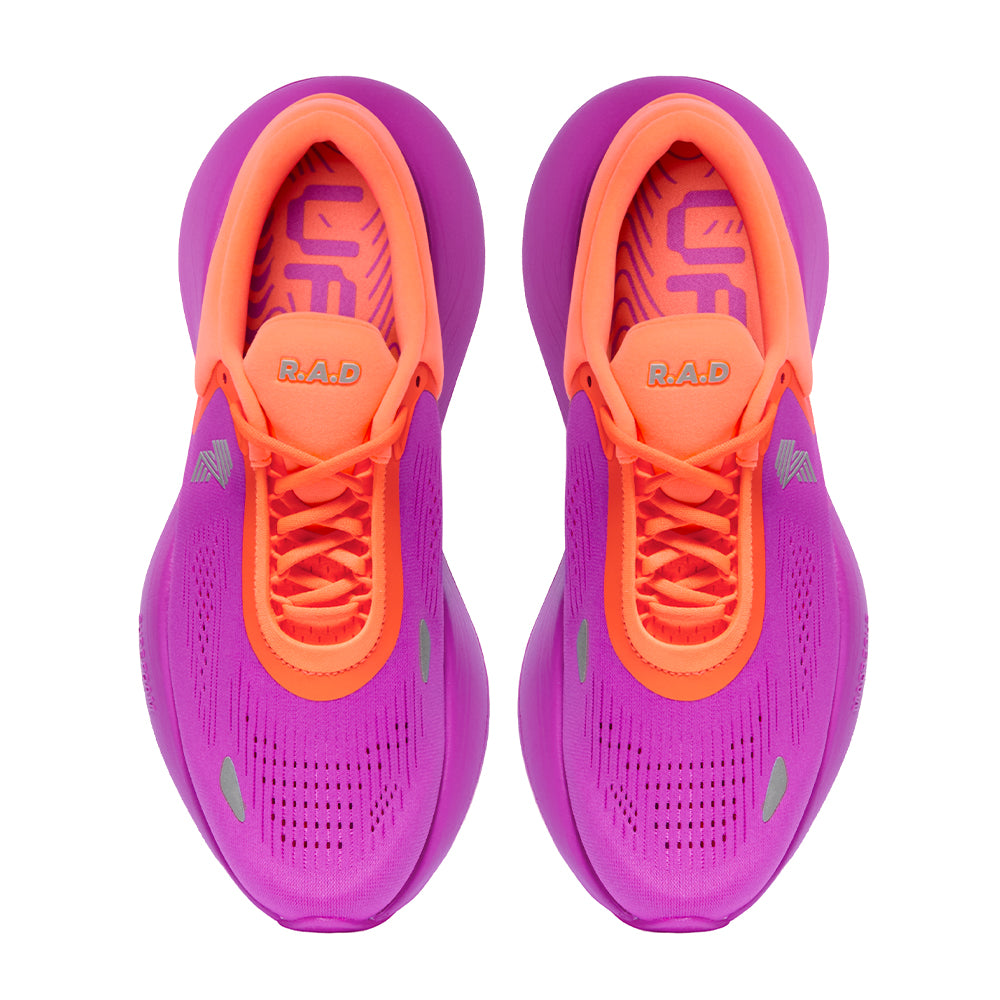 R.A.D® UFO TRIPPY HAZE at R.A.D® - Performance Footwear . 06_RADUFO_VIVID_FUCHSIA_ORANGE_TOP