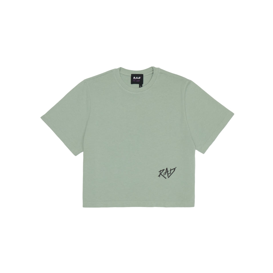 GLOBE CROP TEE JADE at R.A.D® - Performance Crop Tee