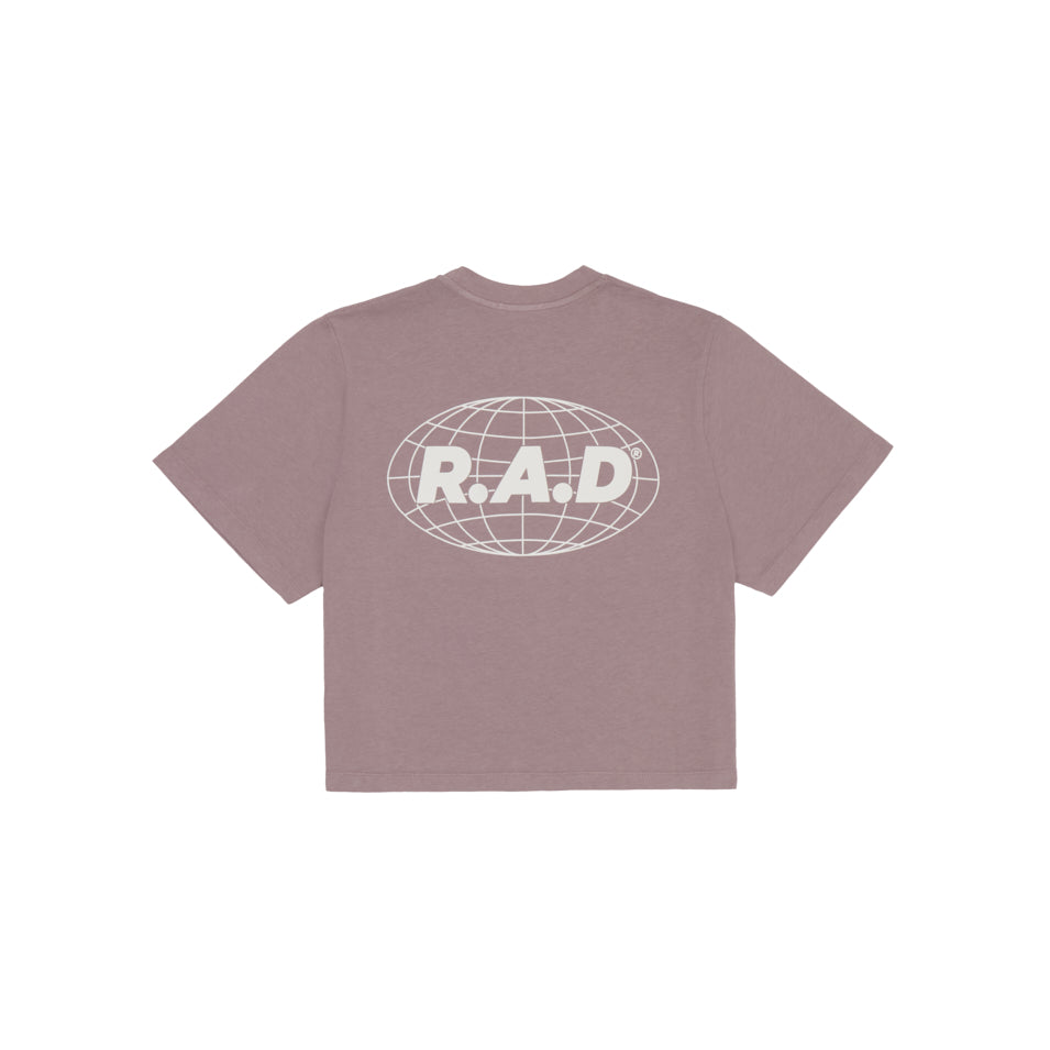 GLOBE CROP TEE DUSK at R.A.D® - Performance Crop Tee