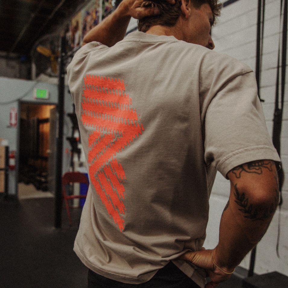 'R' LOGO TEE DUST ORANGE