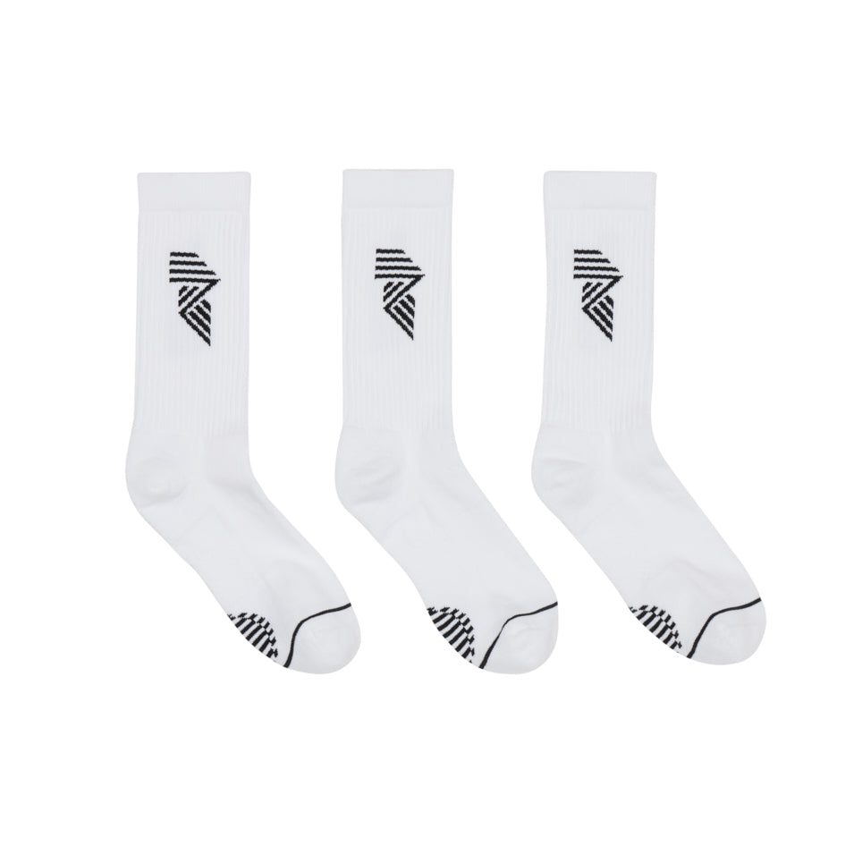 R.A.D® GENERAL SOCK TRIPLE PACK WHITE at R.A.D® - Performance Socks