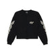 LONG SLEEVE GLOBE CROP TEE BLACK at R.A.D® UK - Performance Crop Tee . GLOBESWOMENSLS_BLACK_A