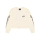 LONG SLEEVE GLOBE CROP TEE OFF WHITE at R.A.D® UK - Performance Crop Tee . GLOBESWOMENSLS_TOFU_0325-HSGL1OW_A