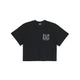 METAL CROP TEE BLACK at R.A.D® - Performance Crop Tee