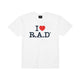 HEAVY™ I HEART R.A.D® TEE WHITE at R.A.D® - Performance Tees . R.A.D_I_LOVE_RAD_TEE_FRONT