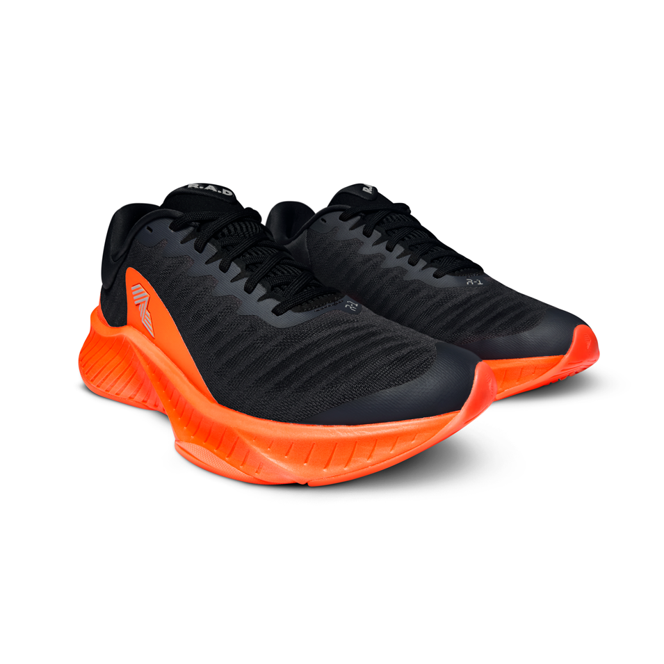 R.A.D® R-1 DUSK ORANGE at R.A.D® - Performance Footwear . RAD-NINE-IRON-RUNNER-FRONT — View 2