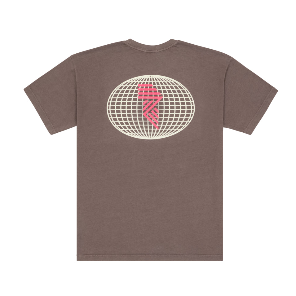 HEAVY™ GLOBE TEE IRON at R.A.D® - Performance Tees . SKETCHGLOBE_IRON_0325-HSGL1IR_B