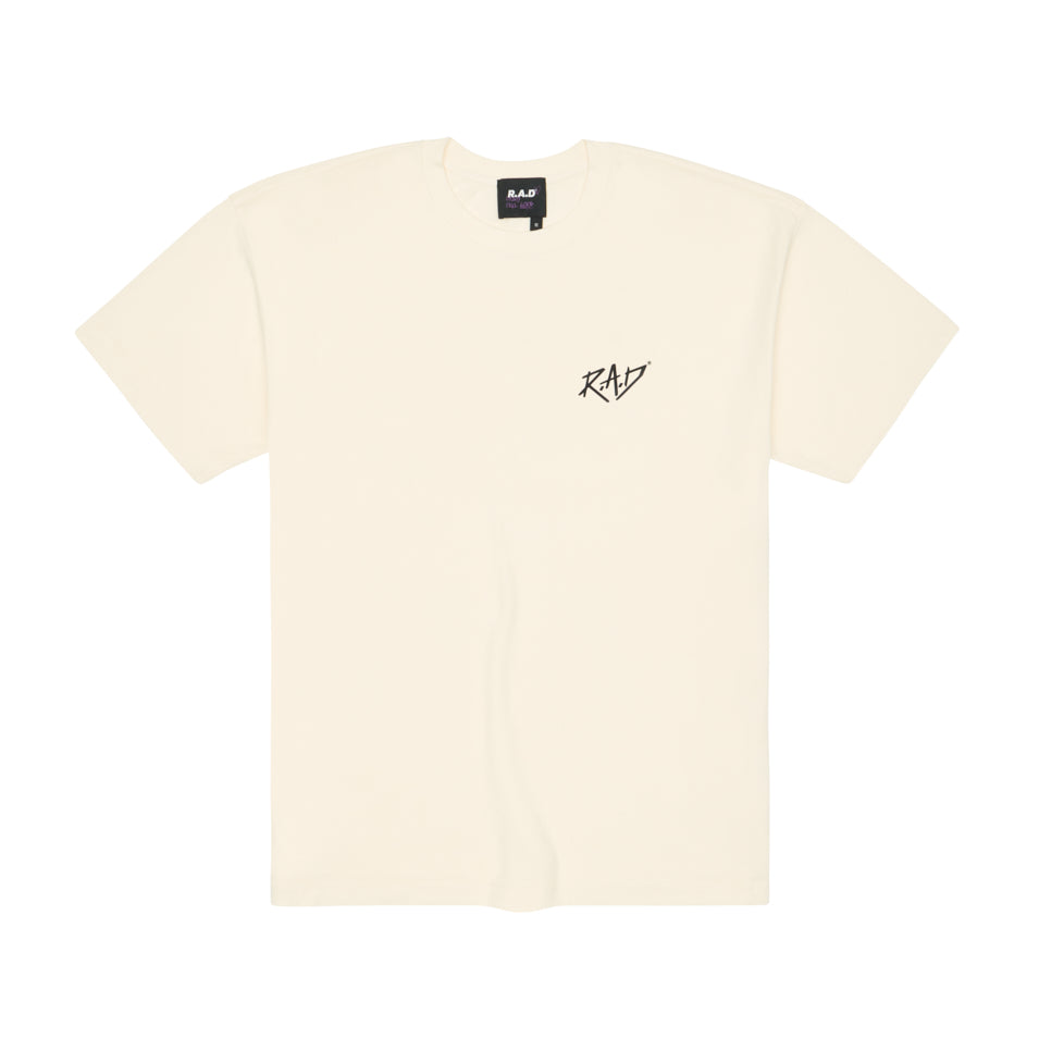 HEAVY™ GLOBE TEE OFF WHITE at R.A.D® - Performance Tees . SKETCHGLOBE_TOFU_0325-HSGL1OW_A — View 2