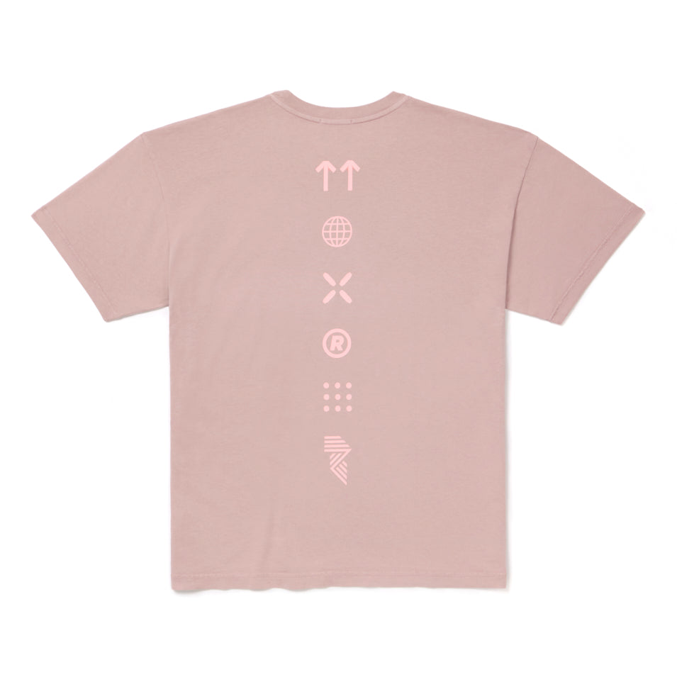 ICONS TEE DULL PINK