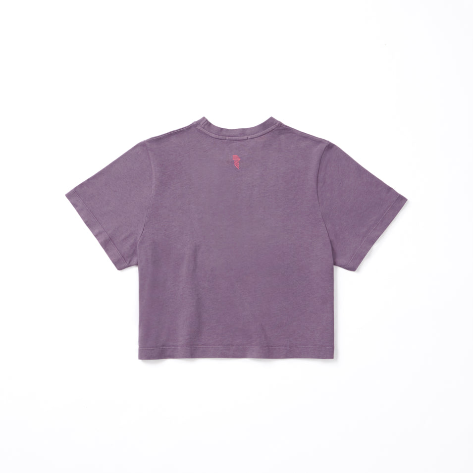 CROP TEE DEEP PURPLE