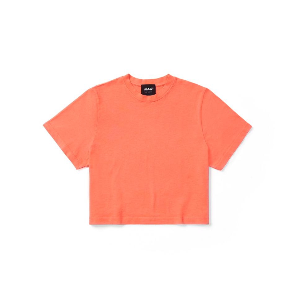 CROP TEE FLUORO ORANGE